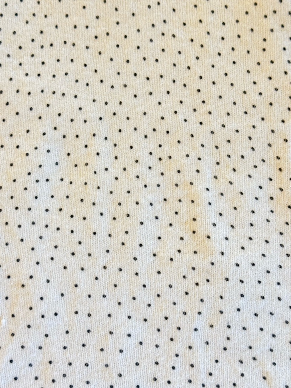 MANGO Cream Polka Dot Knit Sweater XS Soft Lightweight Crew Neck - Picture 9 of 10